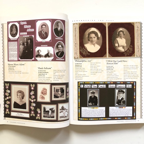 SCRAPBOOKING FAMILY HERITAGE BOOK - Picture 11 of 16